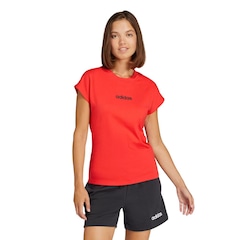 Camiseta adidas Essentials Linear - Feminina - Foto 1