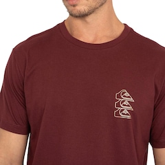 Camiseta Quiksilver Chrome Three Logo - Masculina - Foto 3