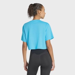 Camiseta adidas Boxy Treino - Feminino - Foto 3