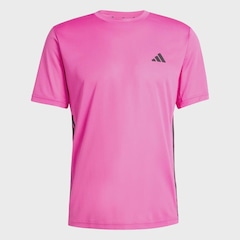 Camiseta adidas Workout Essentials Base 3 Listras - Masculina - Foto 1