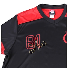 Camisa do Flamengo Zico 1981 Retrô Oficial - Masculina - Foto 4