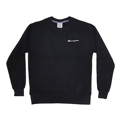 Blusa de Moletom Champion Crewneck Athletic Mini Script - Masculina - Foto 1