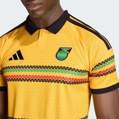 Camisa Jamaica I 26/27 x Bob Marley Adidas Masculina - Foto 5