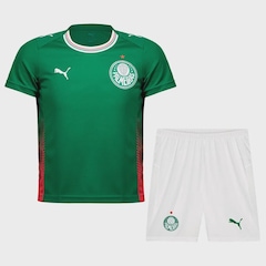 Kit Uniforme de Futebol do Palmeiras I 26/27 Puma Infantil - Foto 1