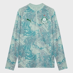 Blusão Pré-Jogo do Palmeiras 1/4 Zip Top 26/27 Puma Masculina - Foto 1