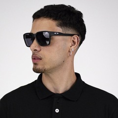 Óculos de Sol Unissex Oakley Briza Matte Black Prizm Grey - Foto 6