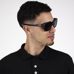Óculos de Sol Unissex Oakley Briza Matte Black Prizm Grey - Foto 8