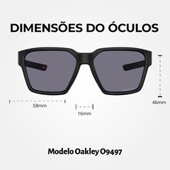 Óculos de Sol Unissex Oakley Briza Matte Black Prizm Grey - Foto 9