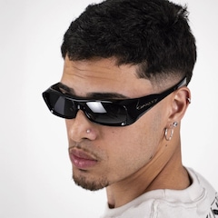 Óculos de Sol Unissex Oakley Permian Polished Black Prizm Black - Foto 2