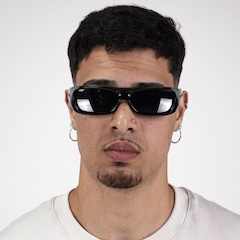 Óculos de Sol Unissex Oakley Permian Polished Black Prizm Black - Foto 3