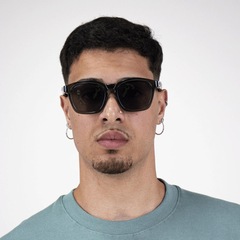 Óculos de Sol Unissex Oakley Shackle Matte Black Camo Prizm Black - Foto 4