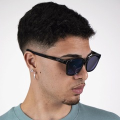 Óculos de Sol Unissex Oakley Shackle Matte Black Camo Prizm Black - Foto 6