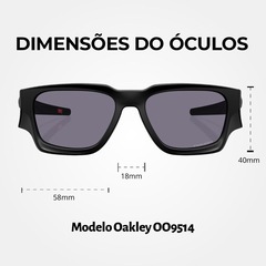 Óculos de Sol Unissex Oakley Instagator Matte Black Prizm Grey - Foto 10