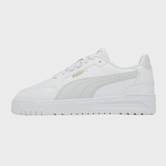 Tênis Unissex Puma Shuffle Downtown White Gray Gold - Foto 2