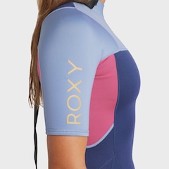 Short John Roxy Prologue 2/2mm Back Zip Dark Denim - Feminino - Foto 3