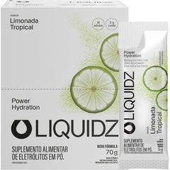 Eletrólitos LIQUIDZ® Zero Açúcares - Sabor Limonada Tropical - Kit 1 Caixa com 14 sachês - Foto 1