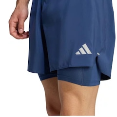 Shorts adidas 2 em 1 Run Essentials - Masculino - Foto 3