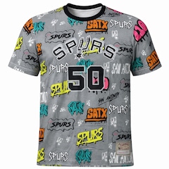 Camiseta Mitchell & Ness Spurs Robinson 50 Urban - Masculina - Foto 1