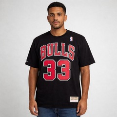 Camiseta NBA Chicago Bulls Pippen 33 Mitchell & Ness - Masculina - Foto 2
