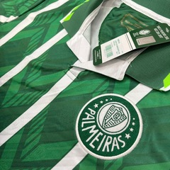 Camisa Polo do Palmeiras Retrô 1996 Listrada Betel Plus Size - Masculina - Foto 2