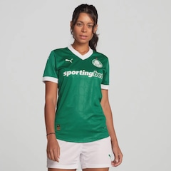 Camisa do Palmeiras I 2025 Jogador Puma Feminina - Foto 1