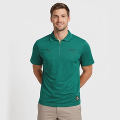 Camiseta Polo Masculina Aston Martin F1 Team Jacquard Puma - Foto 1