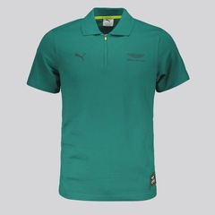 Camiseta Polo Masculina Aston Martin F1 Team Jacquard Puma - Foto 4