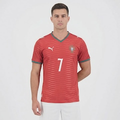 Camisa Portugal Home 2026 Jogador 7 Ronaldo Puma Masculina - Foto 1
