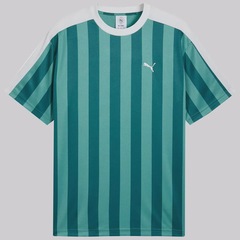 Camiseta Ess Relaxad Striped Football Jersey Puma Masculina - Foto 4