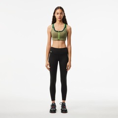 Calça Legging esportiva stretch Ultra-Dry estampada Lacoste Feminina - Foto 1