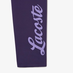 Calça Legging esportiva stretch Ultra-Dry estampada Lacoste Feminina - Foto 6
