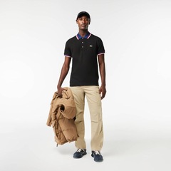 Camiseta Polo Masculina com Gola Contrastante Lacoste - Foto 2