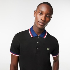 Camiseta Polo Masculina com Gola Contrastante Lacoste - Foto 3