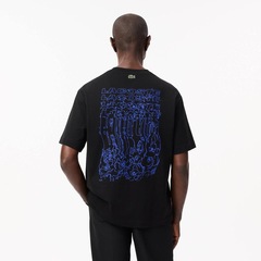 Camiseta Masculina estampada floral de caimento solto Lacoste - Foto 3