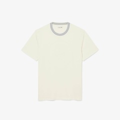 Camiseta Masculina em malha de algodão bordada Lacoste - Foto 4