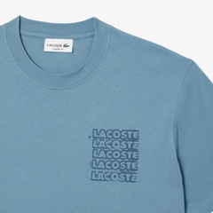 Camiseta Masculina gráfica em malha de algodão Lacoste - Foto 5
