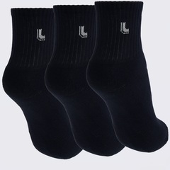 Kit Meia Cano Médio Lupo AM Sport 3 Pares Unissex - Foto 2