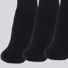 Kit Meia Cano Médio Lupo AM Sport 3 Pares Unissex - Foto 3