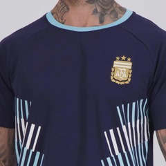 Camisa Argentina Ribbon Marinho 22 L. Martinez FutFanatics Masculina - Foto 5