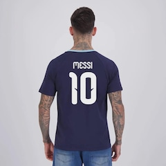 Camisa Argentina Ribbon Marinho 10 Messi FutFanatics Masculina - Foto 1