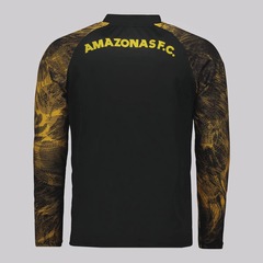 Jaqueta Onça Amazonas Treino Logo 2025 FutFanatics Masculina - Foto 3