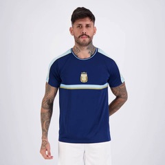 Camisa Argentina Tracks Marinho 10 Messi FutFanatics Masculina - Foto 2