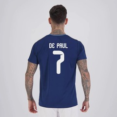 Camisa Argentina Tracks 7 De Paul FutFanatics Masculina - Foto 1