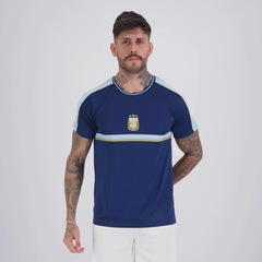 Camisa Argentina Tracks 7 De Paul FutFanatics Masculina - Foto 2