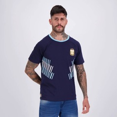 Camisa Argentina Ribbon Marinho 8 Enzo FutFanatics Masculina - Foto 3