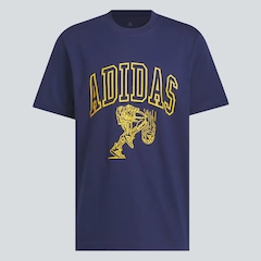 Camiseta Masculina Collegiate Dribbling adidas - Foto 4