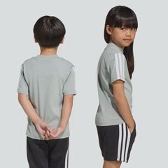 Camiseta Infantil 3 Stripes adidas - Foto 2