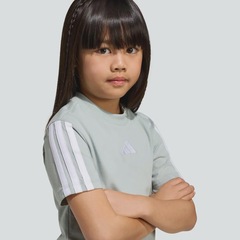 Camiseta Infantil 3 Stripes adidas - Foto 8