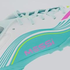 Chuteira de Society Infantil F50 Messi League adidas - Foto 7