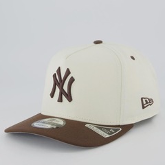 Boné Aba Curva New Era MLB New York Yankees Choc 950AF Unissex - Foto 1